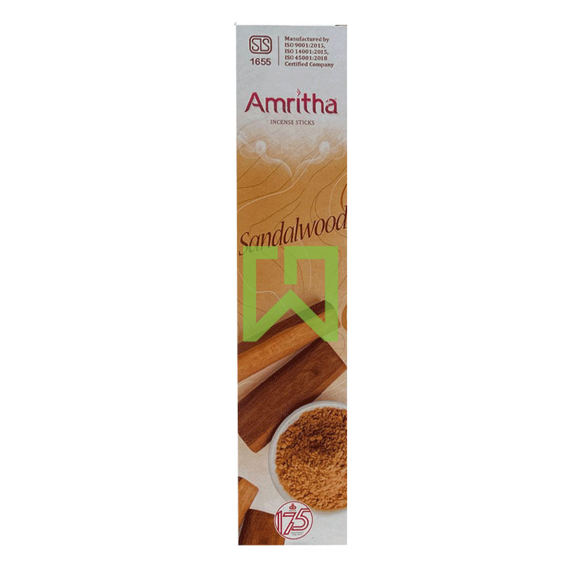 Incense Sticks Sandalwood Amritha 1pkt