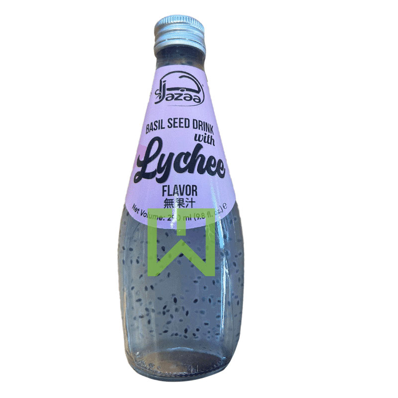 Basil Seed Drink With Lychee Flavor Jazaa 290ml