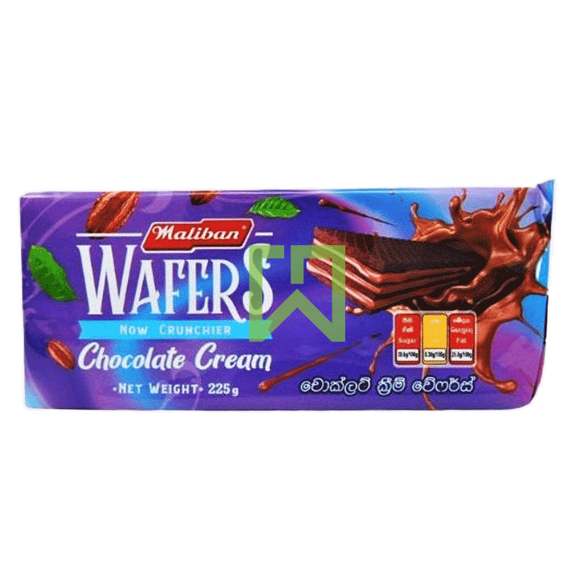 Wafers Chocolate Cream Maliban 90g