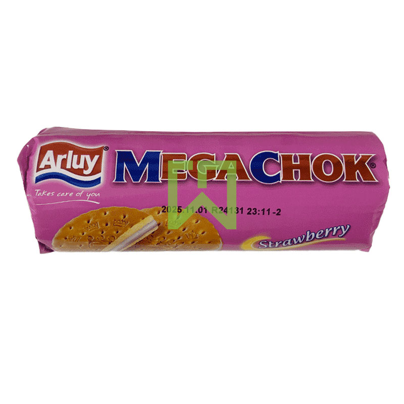 Mega Chok Strawberry Biscuits Arluy 175g